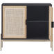 Avida 37.5 X 18.75 inch Gold / Black/Natural Sideboard, Small
